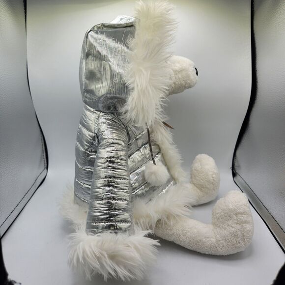 Bath & Body Works Igloo Polar Bear Plush 16" White With Silver Coat - Picture 9 of 13